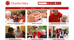 Desktop Screenshot of odry.charita.cz