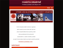 Tablet Screenshot of hrabyne.charita.cz