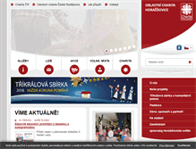Tablet Screenshot of horazdovice.charita.cz