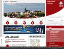 Tablet Screenshot of chrudim.charita.cz